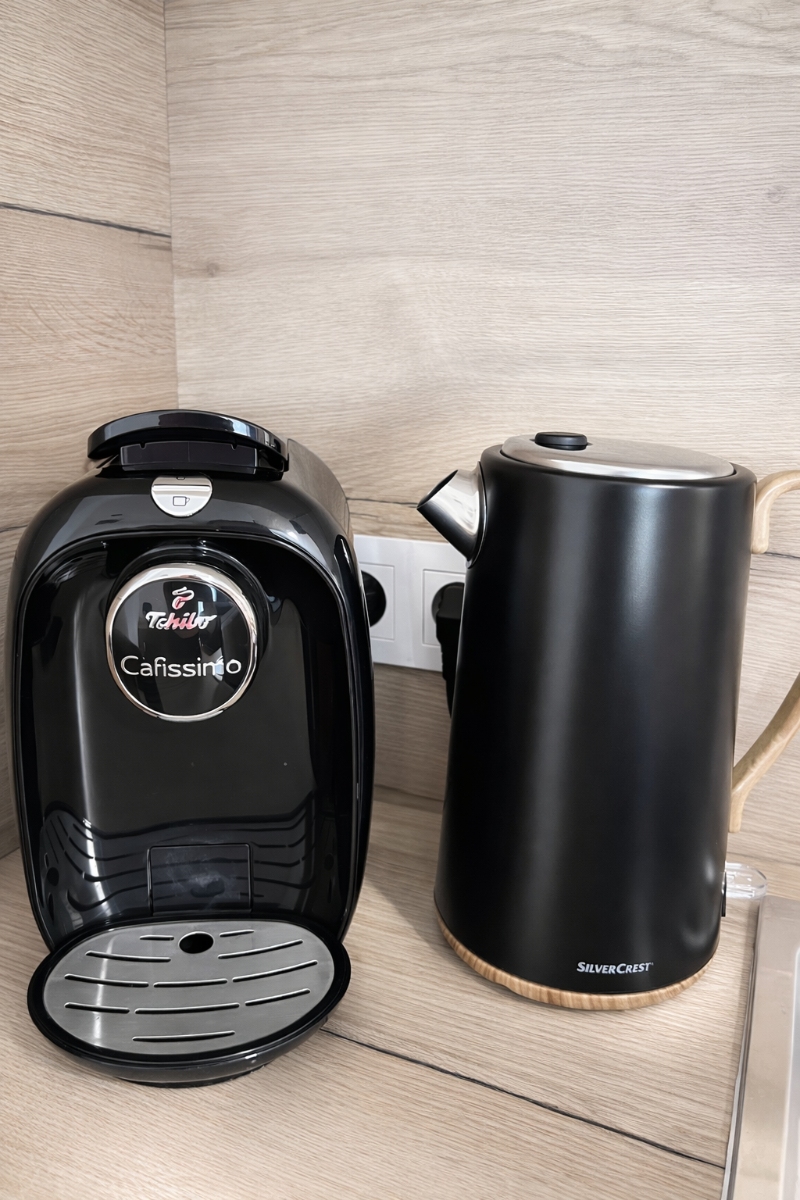 Kávovar Tchibo v apartmánu Javorná na Šumavě