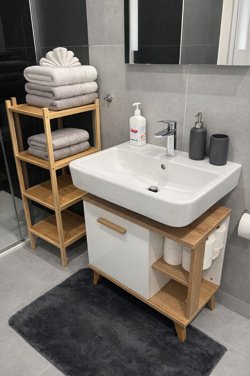 Koupelna apartmánu Javorná na Šumavě – moderní vybavení