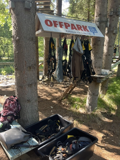 Offpark Prášily – zapůjčení horolezecké výbavy a jištění